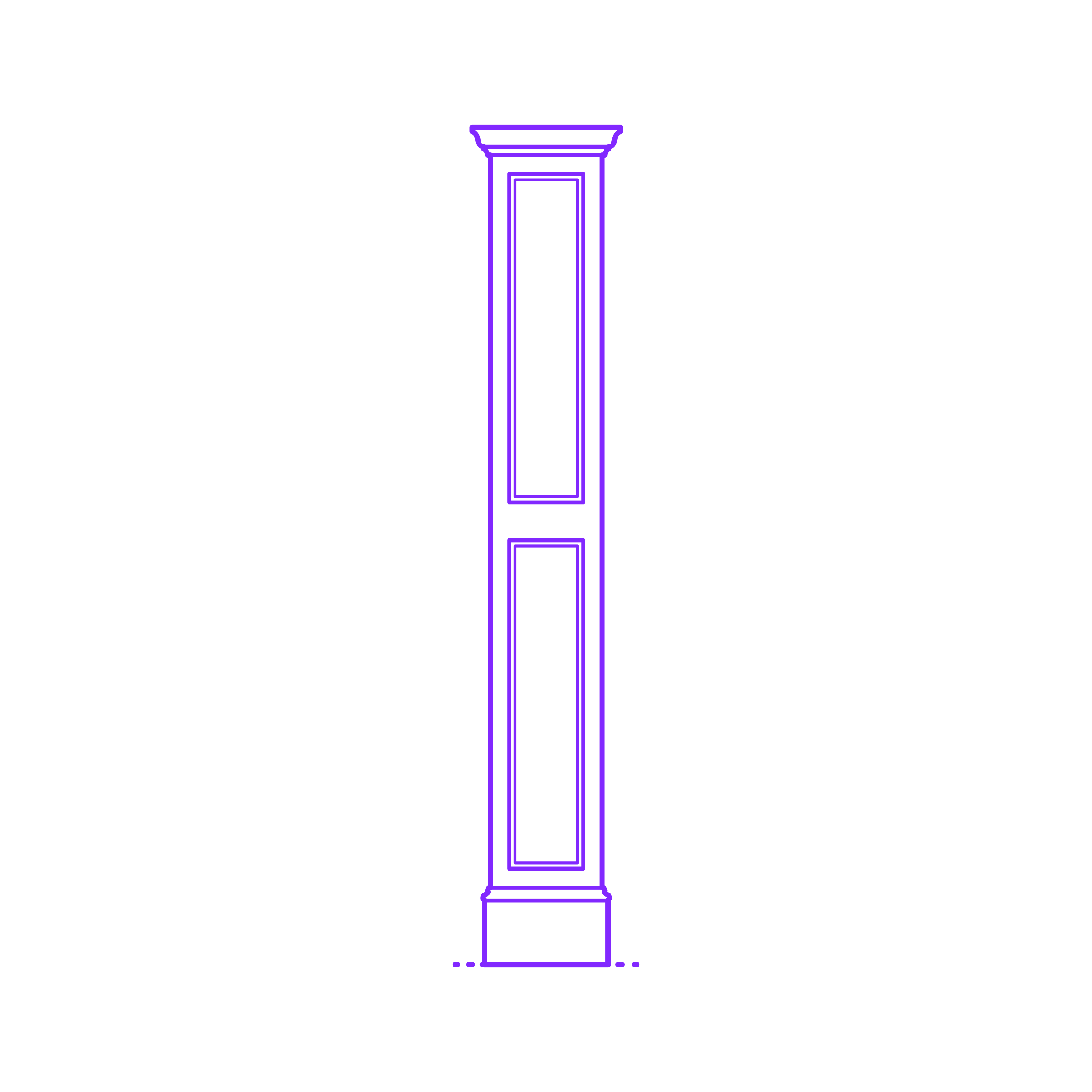 Buildings Wood Columns Square Base Capital Panel Full Silhouette Cutting Svg Files Free Vectors
